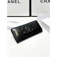 Chanel Fragrant Granny [Celebrity Style] Granny Fragrant Double C Cowhide Wallet | 6 Card Slots+Bill