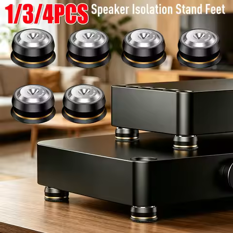 Audio Speaker Amplifier Isolation Stand Feet Stainless Steel Audio Isolation Feet Anti-shock Foot Fe