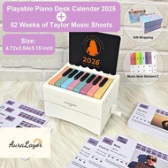 [AuraLayor] Piano Calendar 2026 Desk Calendar Playable Piano, Swift Mini Piano Calendar With 52 Week
