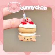 Jellycat Cake Baguette Handmade Polymer Clay Phone Strap Charm Trinket by eunnychan