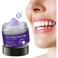 2025 New Teeth Restoration Mineral Powder Purple Natural Tooth Powder Teeth  Powder Teeth and Gums S