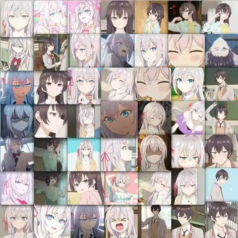 10/30/59pcs Alya Sometimes Hides Her Feelings In Russian Stickers Girls Alya Anime Sticker Scrapbook