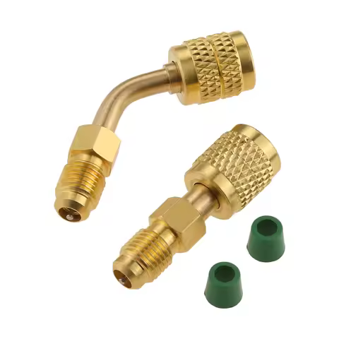 A2L Refrigerant Adapter 1/4" SAE Left Hand Female to Right Hand Male Fitting For R32 R454B A2L LH Ta