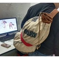 Hot Anime Gaara Gourd Backpack Canvas Sports Rucksack Cosplay Prop Bag Casual Daily School Travel Ba