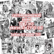 Anime poster decoration mangawall comic attack on titan haikyuu boku no hero jujutsu kaisen