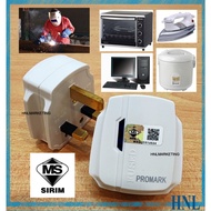 PROMARK 13A PLUG TOP HEAVY DUTY BAKELITE WITH LED NEON LIGHT