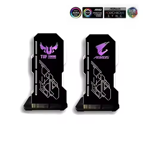 DIY ARGB VGA Holder 4090,5V 3PIN AURA SYNC Video Card Bracket For MSI/ROG/AORUS/TUF/IGame,3090 3080 