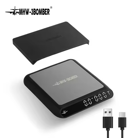 MHW-3BOMBER Smart Drip Espresso Coffee Scale with Auto Timer USB Charging Kitchen Electronic Scale C