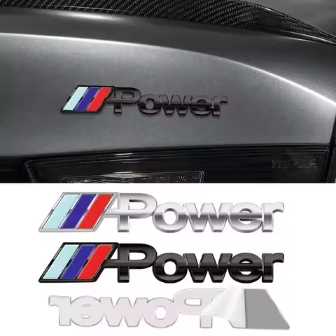 2PCS for BMW M M3 M4 M5 E60 X1 X5 X3 X7 X6 F10 F20 M Performance Metal Car Accessories Sticker Emble