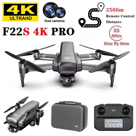 SJRC F22S 4K Pro Drone with Laser Obstacle Avoidance Camera 3.5KM 2-Axis EIS Gimbal 5G WIFI GPS Quad