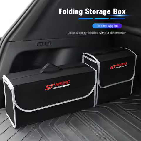 Car Trunk Organizer Box Large Capacity Folding Storage Bag For Ford Galaxy Bronco Ecosport Maverick 