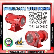 DOUBLE DOOR MOTOR SIREN MS490 4" MS590 6" MS690 8" MS790 10" DC240V Warning Siren Alarm Motor Siren