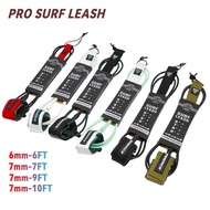 Heavy Duty Surfboard Leash 6FT 8FT 10FT Straight Surf Leash Surfing Ankle Strap TPU Anti-rot Stainle