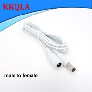 QKKQLA 22awg 3A DC Male To male female Power supply Adapter white black cable Plug 5.5x2.1mm Connect