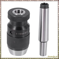 [S D K G] Keyless Drill Chuck 0.2-16mm B18 + MT3 M12 DIN228A Morse Taper Arbor