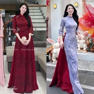 Phong Son Brocade Silk Ao Dai – Luxurious & Seductive Ao Dai Vietnam Ao Dai Muslimah