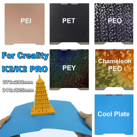 Double Sided Spring Steel Sheet Cool Plate For Creality K2 K2 Pro 3D Printer Parts Hotbed PEI PEY PE