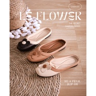【Le Flowers The Secret Garden Series】No.4 Petal Slip-On Womens Flats/ Womens floral flats /Kasut Bun