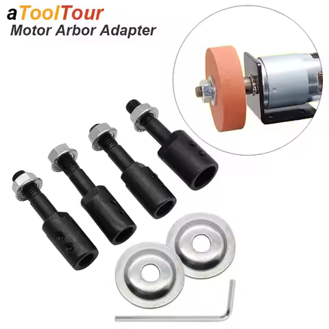 Motor Shaft Arbor Coupler Extender Sleeve Spindle Couple Chuck Adapter Convert Bench Grinder Extensi