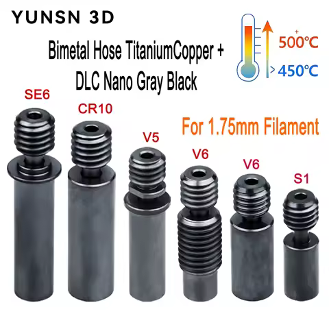 Upgrade Nano Coated Heat Break for V6 Hotend Ender 3/E3D Heatsink/CR10/ S1 Bimetal Titanium Copper T