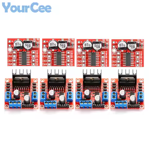 L298N Driver Board Module Mini L298N Stepper Motor Smart Car Robot Breadboard Peltier L298 DC Motor 