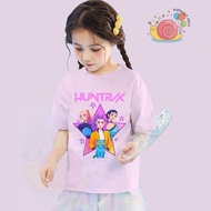 Baju Kpop Demon Hunter Huntrix T-shirt Demon Hunter Print Clothes Women & Girls Tee Shirt