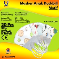 Masker Anak Duckbill Motif 3 Ply Masker Duckbill Anak