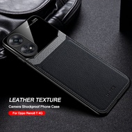 Reno8 T 4G Case Plexiglass Back Leather Cover For Oppo Reno8T CPH2481 6.43" Reno 8T 8 T T8 Soft Frame Camera Shockproof Fundas