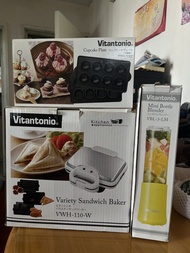 Vitantonio 多功能三文治機 杯子蛋糕盤 隨行果汁機