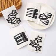 15pcs Pink Hair Clips, Heart & Star Shape BB Clips, Gradient Matte Side Bangs Clips For Women, Suita