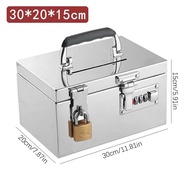 PETI3C Combination Lock/Padlock Bank Password Lock-Box Stainless Steel Portable Cash Box Heavy Duty 