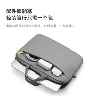 AT-🛫Samsonite（Samsonite）Laptop Bag Portable16Inch Apple Lenovo Huawei Business Laptop Single-Shoulder Bag BP5 Gray