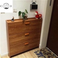 【Royal Home👑】Shoe storage Flip Bucket Shoe Cabinet Ultra Thin and Simple Modern Hall Cabinet Simple and Economical Solid Wood Door Provincial Space Household Shoe Rack Ikea Bto Shoe Rack Ultra Thin Shoe Rack