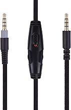 Sqrgreat Replacement Cable Compatible with Kingston Hyperx Cloud Mix Alpha Gaming Headset, Volume Control Inline Mute, Detachable/Removable 3.5mm Audio Aux Cord Wire(No Mic, 4.9Ft)