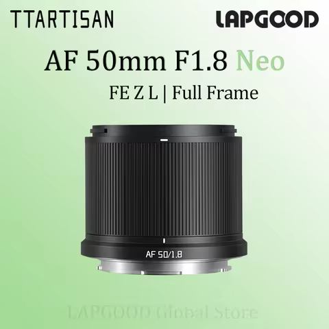 TTARTISAN 50mm F1.8 Neo FE/Z/L Full Frame Auto Focus Camera Lens for Sony FE Nikon Z L-mount Portabl