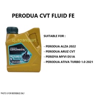 PERODUA AUTO TRANSMISSION FLUID CVT FE AUTO OIL 1 LITER GEAR OIL PERODUA ATIVA MYVI ALZA ARUZ CVT