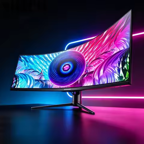 49 Inch Curved Monito/r 120HZ Computer Screen LCD Monito/r 5K