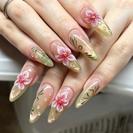 3D cat eye ice cream, green extraction, flower bubbles, fashionable and sweet European and American 
