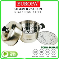 Europa STEAMER POT/PANCI DANFANG STAINLESS STEEL 28cm.30cm &amp; 32cm