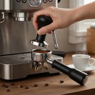 [szlztmy2mg] 3xCoffee Tamper & Distributor Set, Flat Base, Black Wood Handle, 51/53/54/58mm 53/54mm 