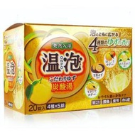 日本 EARTH ONPO溫泡(柚子)碳酸溫泉泡澡錠20錠入/4種類*5錠，下單前請先詢問貨量