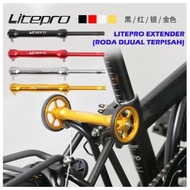 Litepro Easy Wheel Extender Rod Extension Retractable Folding Bike