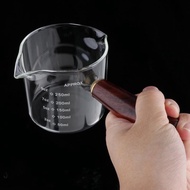 [Kesoto1] Espresso Glasses, Coffee Measuring Cups, Milk Cups, Double Pourer, Espresso Glass, Clear Glass Jug for Dimensions 250 Ml,