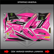 STIKER STRIPING MINERVA 150 VX / STICKER LIST BODY MOTOR MINERVA VX 150