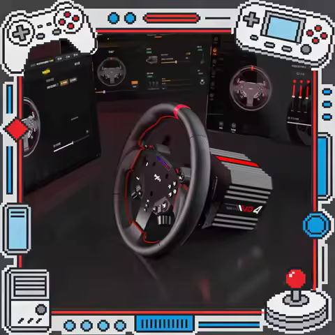PXN VD4 Bundle Racing Wheel 4Nm Force Feedback Simulator Gaming Steering Wheel PXN VD Series Direct 