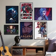Anime, Arcane, League of Legends, Wall Art, Poster, DIY Retro, Kinks, Sail Painting, Home Decoration