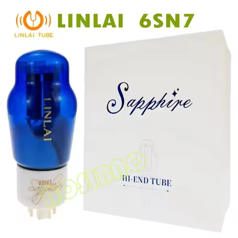 LINLAI 6SN7 Sapphire Vacuum Tube Replace CV181 6N8P 6H8C 5692 6SN7 Electron Lamp Amplifier HIFI Audi