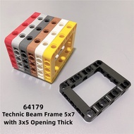 5pcs Technic parts 64179 Beam Frame 5x7 with 3x5 Opening Thick MOC Compatible  Building Blocks Acces