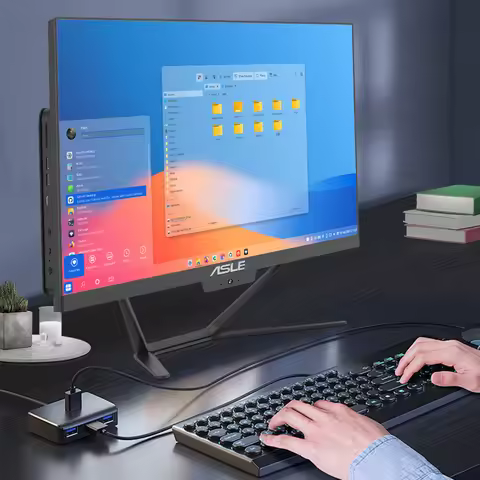 Hot Sale Core I3i5i7 Business Office All In One Computer Rotatable Bracket 4K HD Touch Screen All In