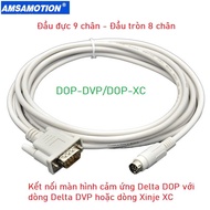 Delta touch screen HMI connection cable to Delta DOP-DVP PLC